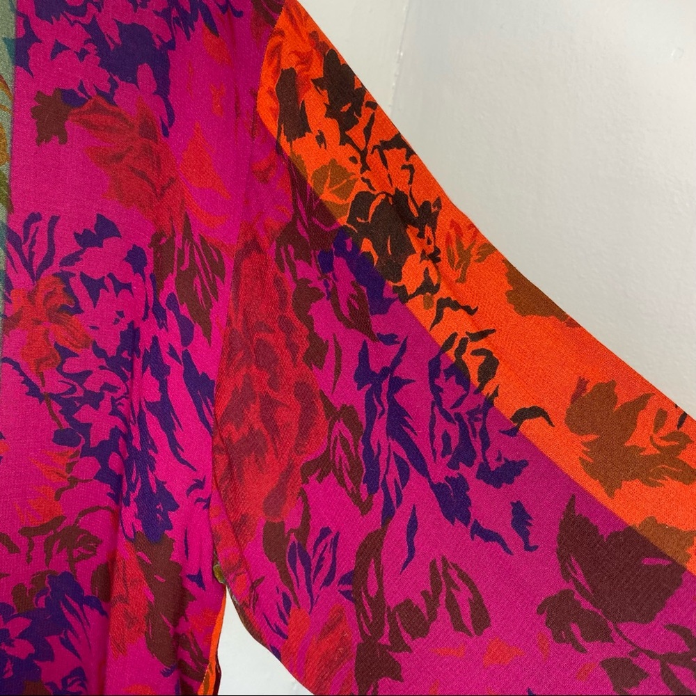 ***Platinum by Dorothy Schoelen Vibrant Print Open Front Jacket ***S - Picture 3 of 15